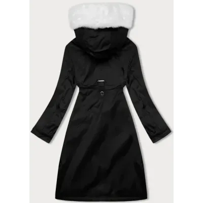 Dámská zimní bunda parka MODA558 S\'WEST černo-bílá