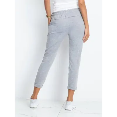 Dámské kalhoty typu chino MODA3589 šedé