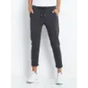 Dámské kalhoty typu chino MODA3589 tmavě šedé