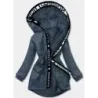 Dámská parka oversize MODA080 modrá