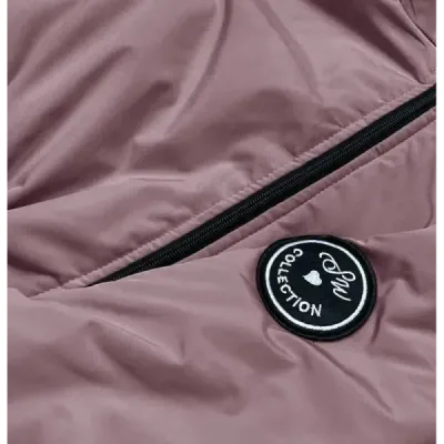 Dámská parka oversize MODA080 růžová
