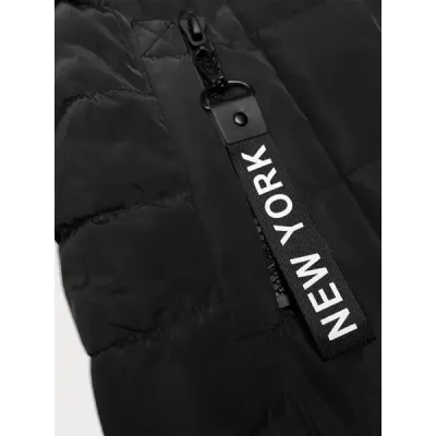 Dámská vesta s kapucí MODA8225 černá