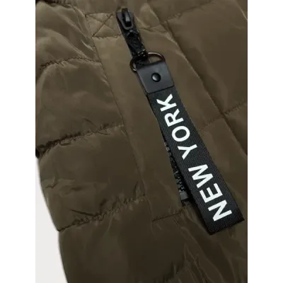 Dámská vesta s kapucí MODA8225 khaki