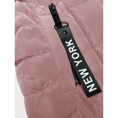 Dámská vesta s kapucí MODA8225 růžový