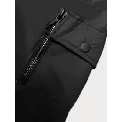 Krátká dámská bunda s kapucí S\'West MODA8246 černá