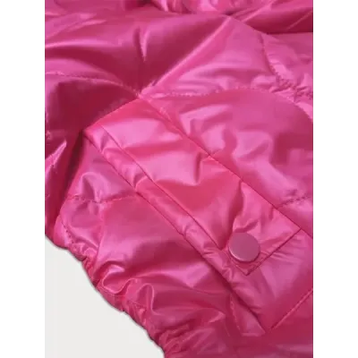 Krátká dámská jarní bunda S\'WEST MODA8235 neonově růžová