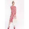 Dámské šaty MODA2117 bílo-červené