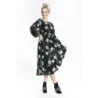 Dámské šaty ve stylu kimono MODA02116 černo-béžové