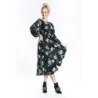 Dámské šaty ve stylu kimono MODA02116 černo-modré