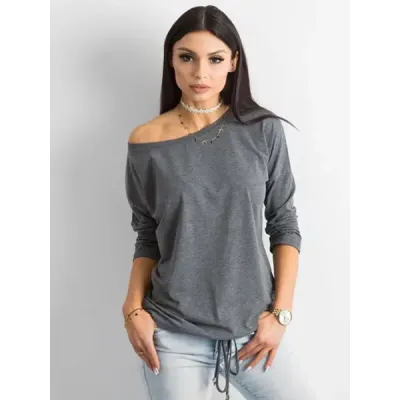Dámská halenka MODA4691 tmavě šedá