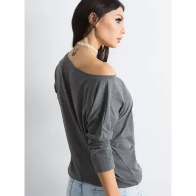 Dámská halenka MODA4691 tmavě šedá