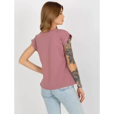 Dámské bavlněné triko MODA4833 růžové