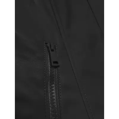 Dámská koženková bunda MODA8131 černá