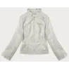 Dámská koženková bunda MODA8131 béžová