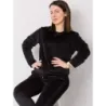 Dámský velurový komplet MODA6085 černý