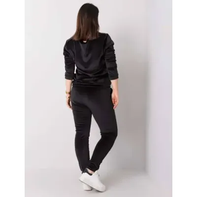 Dámský velurový komplet MODA6085 černý