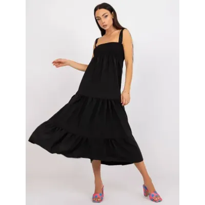Dlouhé dámské šaty MODA2315 černé