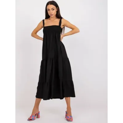 Dlouhé dámské šaty MODA2315 černé
