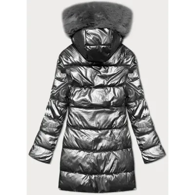Dámská zimní bunda MODA8165 stříbrná