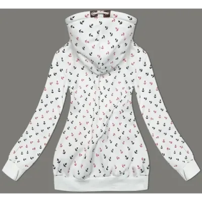 Hrubá dámská mikina MODA2308 bílá