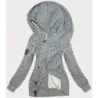 Hrubá dámská mikina MODA2308 šedá