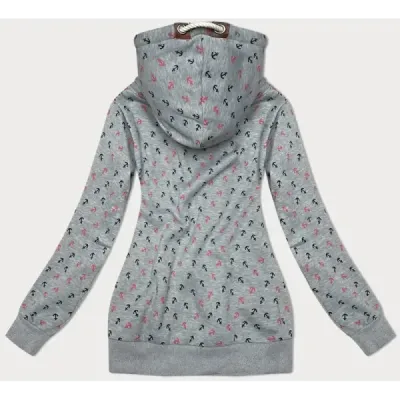 Hrubá dámská mikina MODA2308 šedá