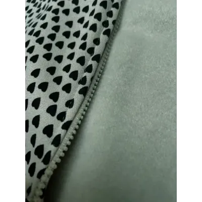 Dámská mikina na zip srdíčka MODA2315 šedozelená