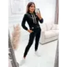 Dámský velurový komplet MODA637 černý