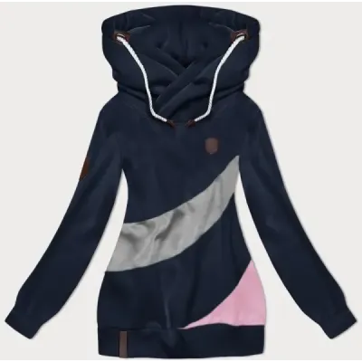 Hrubá dámská mikina MODA2302 tmavě modrá