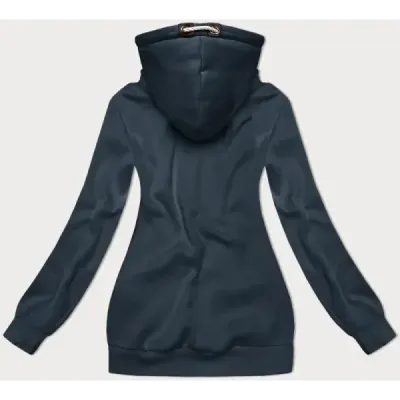 Hrubá dámská mikina MODA2302 šedomodrá