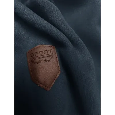 Hrubá dámská mikina MODA2302 šedomodrá