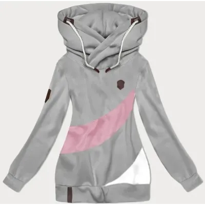 Hrubá dámská mikina MODA2302 šedá