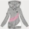 Hrubá dámská mikina MODA2302 šedá