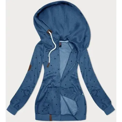 Dámská mikina s kapucí MODA2305 modrá