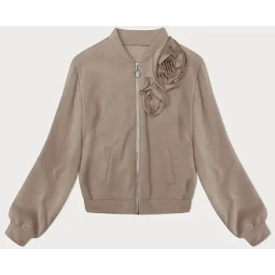 Dámská mikina s růžemi MODA6023 béžová