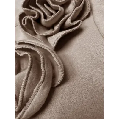 Dámská mikina s růžemi MODA6023 béžová