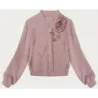 Dámská mikina s růžemi MODA6023 růžová