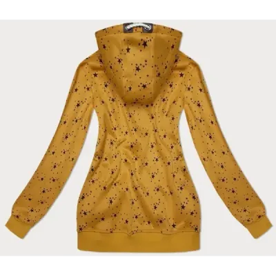 Dámská mikina s hvězdičkami MODA2313 žlutá