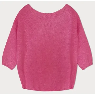 Volny dámský svetr MODA759 neonově růžový