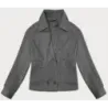 Volná dámská bunda MODA4003 šedá