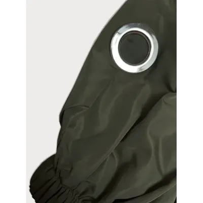Volná dámská přechodná bunda MODA982 khaki