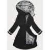 Tenká dámská bunda parka MODA2403 černá