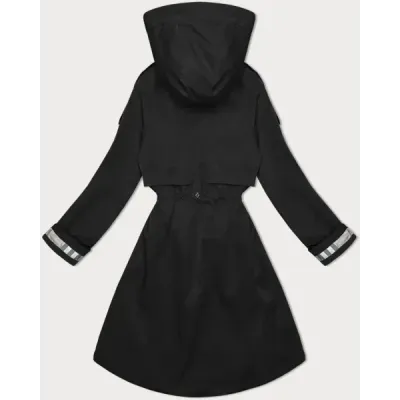 Tenká dámská bunda parka MODA2403 černá