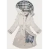 Tenká dámská bunda parka MODA2403 světle béžová