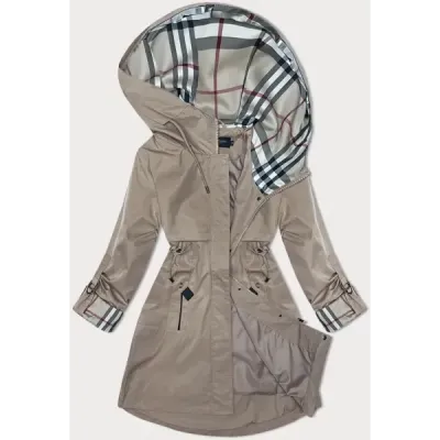 Dámská bunda parka MODA2401 tmavě béžová