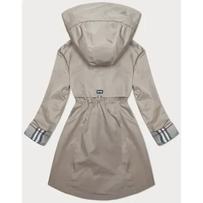 Dámská bunda parka MODA2401 tmavě béžová