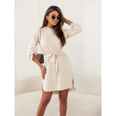 Dámské elegantní šaty MODA013 béžové