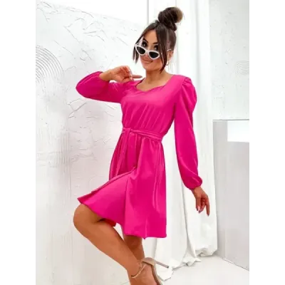 Dámské elegantní šaty MODA8249 fuksia