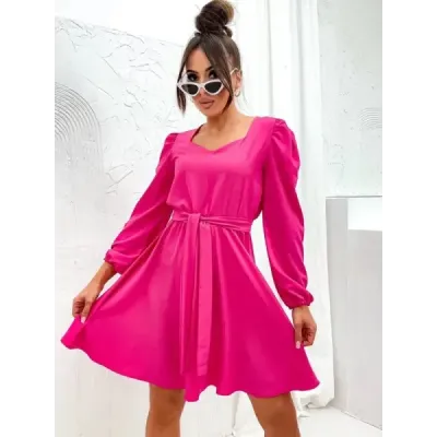 Dámské elegantní šaty MODA8249 fuksia