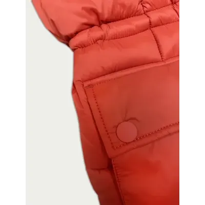 Dámská prošívaná bunda MODA15200 korálová
